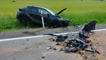 Wypadek na Kaszubach. Trzy osoby poszkodowane