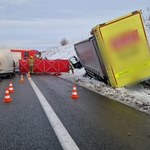 Wypadek na obwodnicy Krakowa. Lądował śmigłowiec LPR