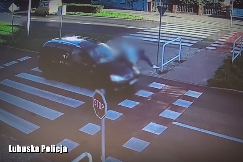 Wypadek na przejściu dla pieszych /INTERIA.PL/Policja