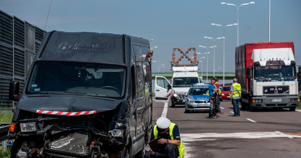 Wypadek na S12 w Janówku