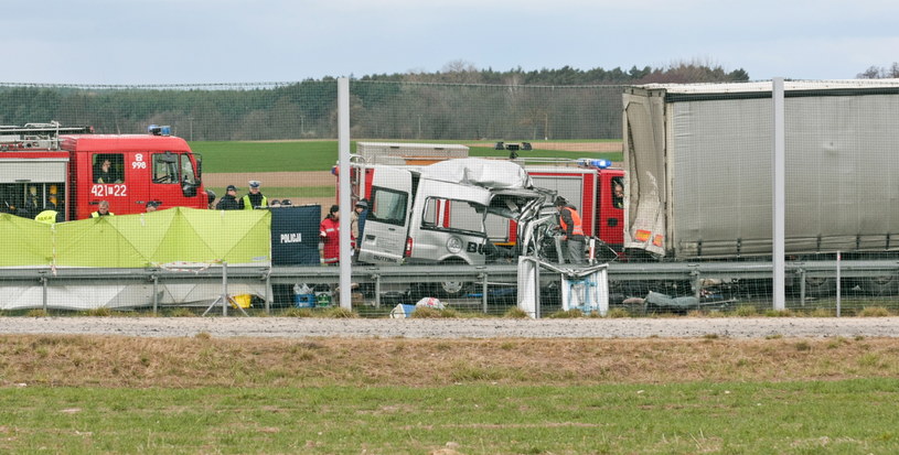 Wypadek na S3 /Lech Muszyński /PAP