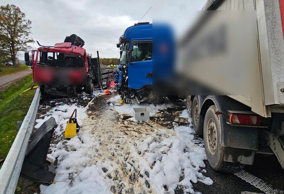 Wypadek na S6 /KPP w Wejherowie /