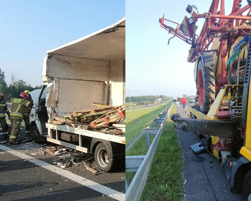 Wypadek na S7 /Pomoc Drogowa 24h Białobrzegi /facebook.com