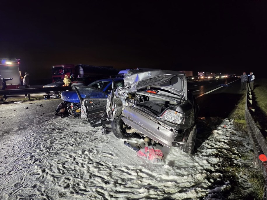 Wypadek na S8. /Piotr Paszkowski /RMF MAXX