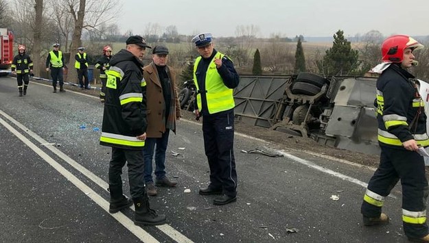 Wypadek na trasie krajowej numer 34 /Policja