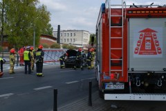 Wypadek na ul. Grochowskiej w Warszawie