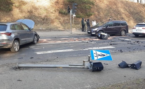 Wypadek na ul. Spacerowej. Były duże utrudnienia