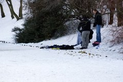 Wypadek na warszawskiej Woli. Dwaj młodzi ludzie wpadli pod lód