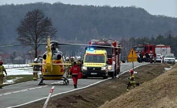 Wypadek paralotniarza na Lubelszczyźnie. Lądował śmigłowiec LPR 