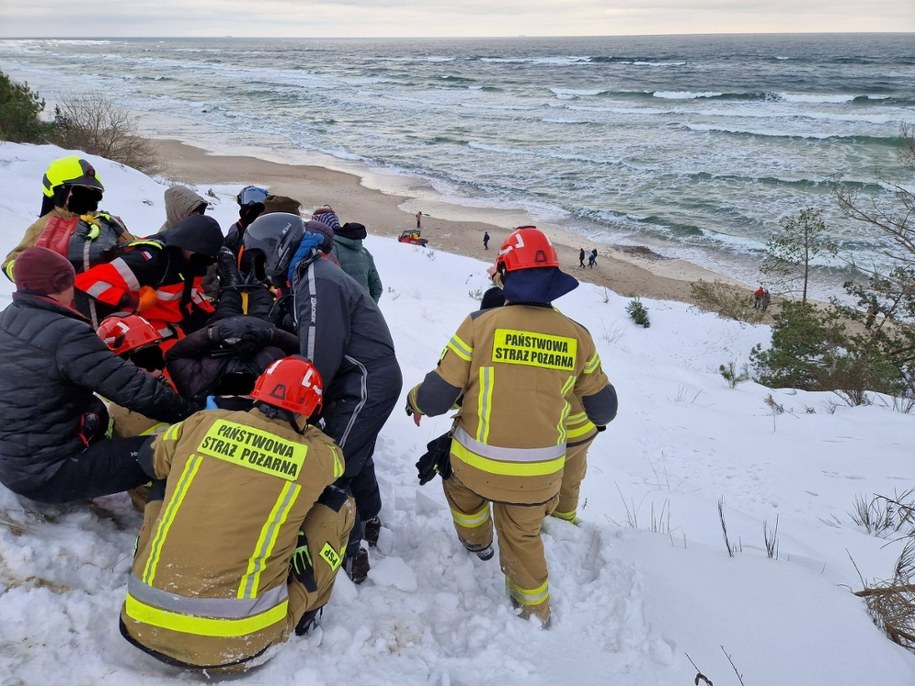 Wypadek paralotniarza /Ratownictwo Medyczne Puck /