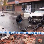 Wypadek podczas policyjnego pościgu w Warszawie