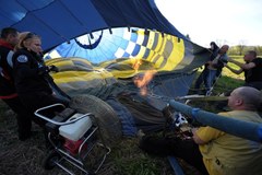 Wypadek podczas zawodów balonowych w Krośnie