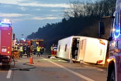 Wypadek polskiego autokaru na niemieckiej autostradzie