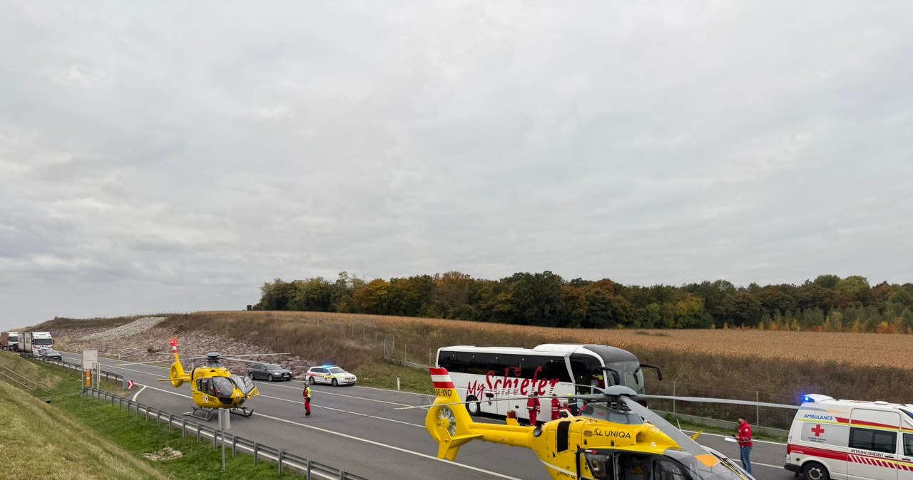 Wypadek polskiego autokaru w Austrii