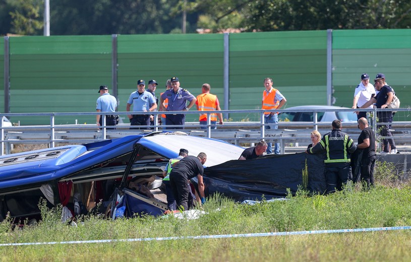Wypadek polskiego autokaru w Chorwacji /AFP