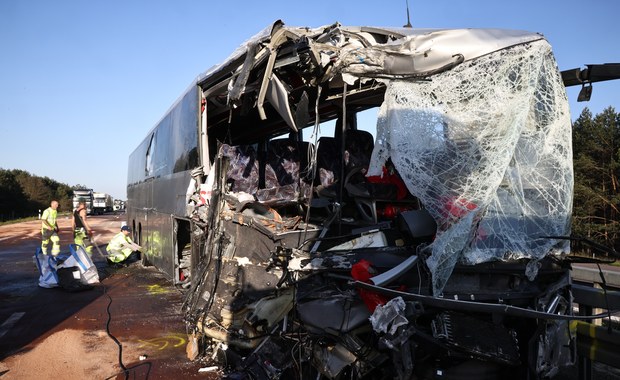 Wypadek polskiego autokaru w Niemczech: Na miejscu pracowało 110 medyków