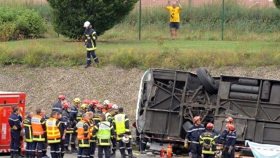 Wypadek polskiego autokaru we Francji