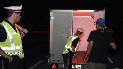 Wypadek polskiej ciężarówki na Słowacji. Przewoziła uchodźców 