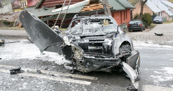 Wypadek Porsche w Limanowej Wypadki Motoryzacja w