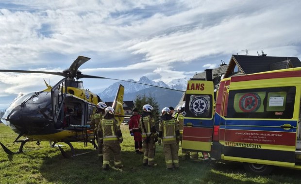 Wypadek quada. 67-latek zabrany przez śmigłowiec LPR do szpitala