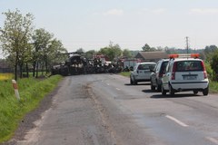 Wypadek samochodowy w Rogożewie