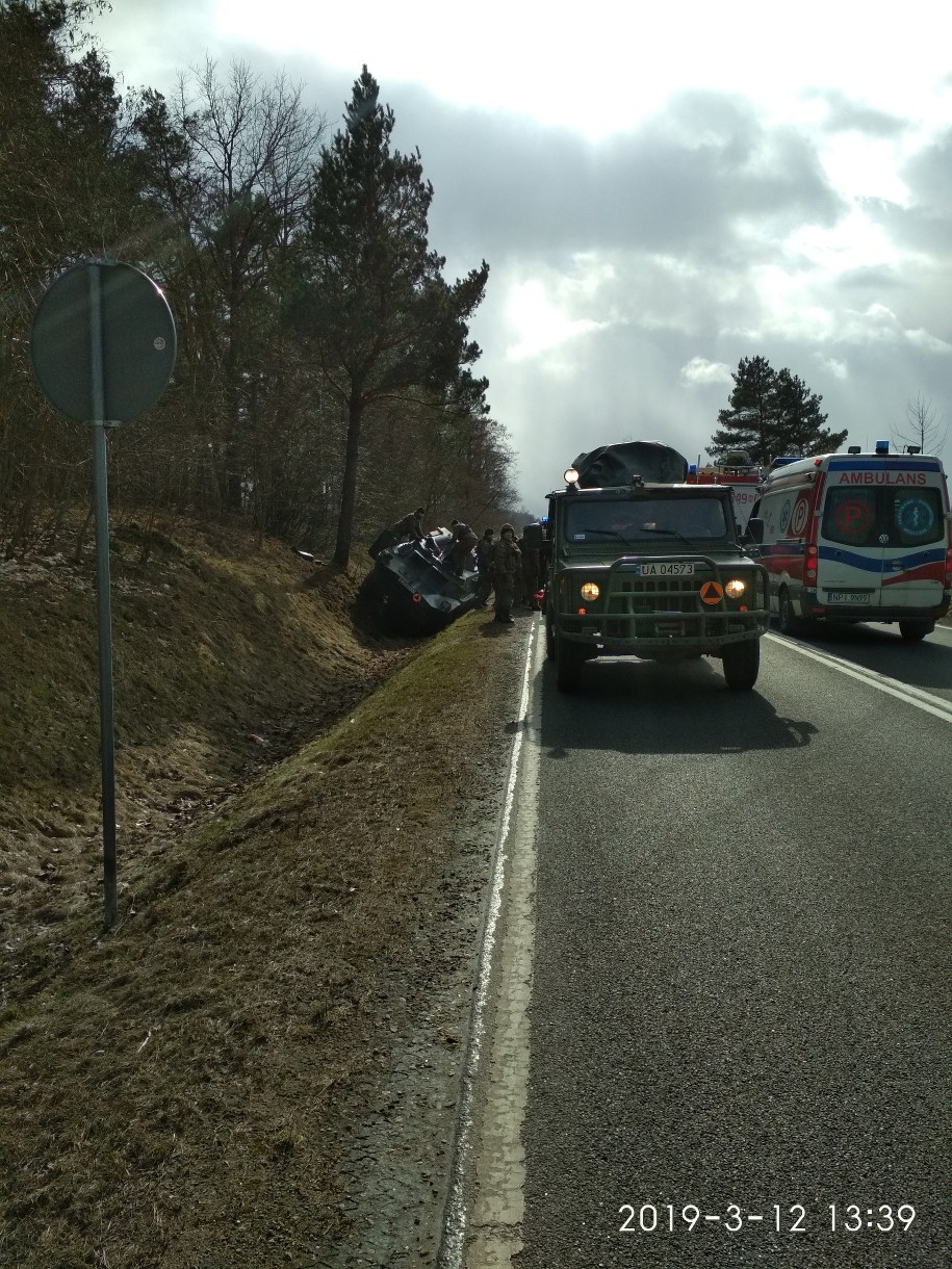 Wypadek samochodu wojskowego /Gorąca Linia RMF FM