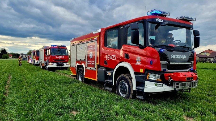 Wypadek śmigłowca na Mazowszu 10 maja 2025, zdj. poglądowe /KP PSP Sierpc /Państwowa Straż Pożarna