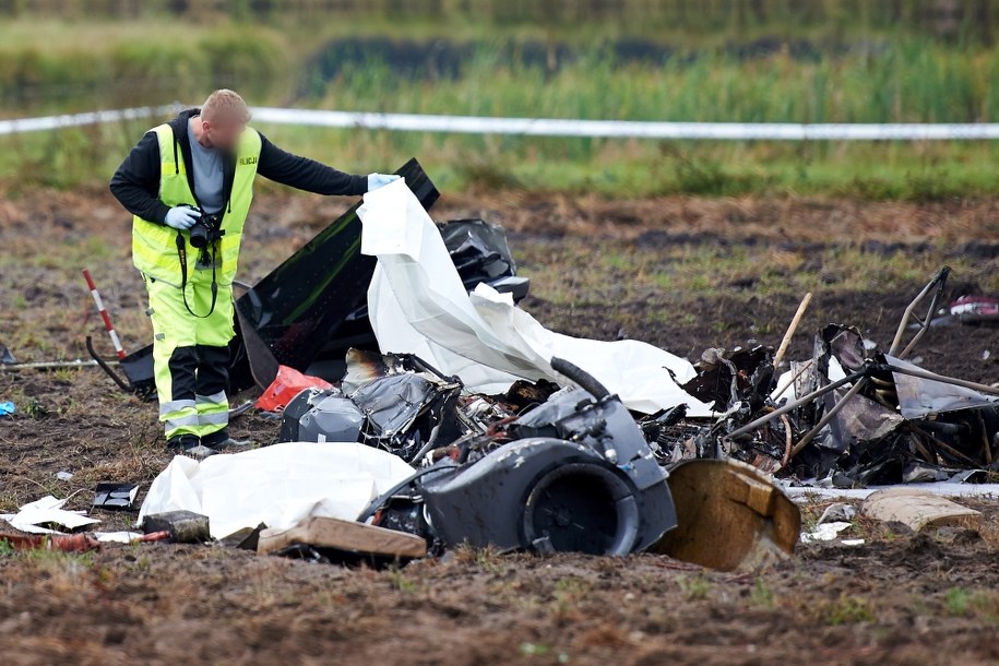 Wypadek śmigłowca /Adam Warżawa /PAP