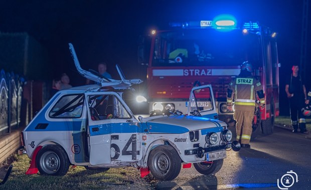 Wypadek sportowego "malucha" w powiecie tarnowskim 