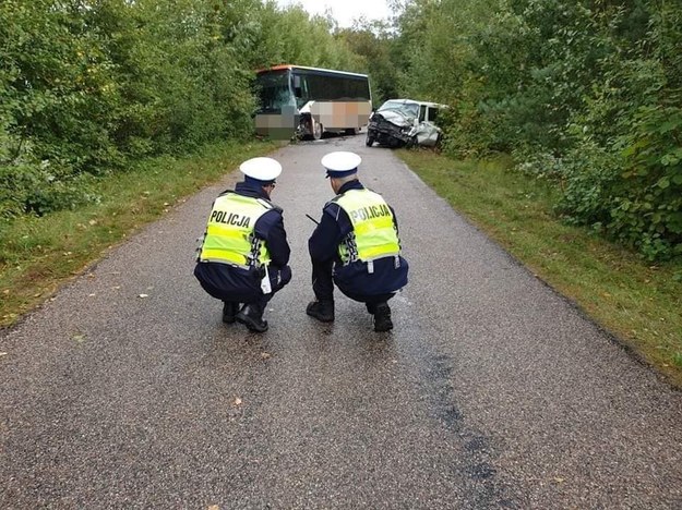 Wypadek spowodował prawdopodobnie kierowca busa /KWP Białystok /Policja