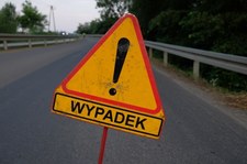 Wypadek taksówki w Krakowie - kierowca zginął, pasażer ranny