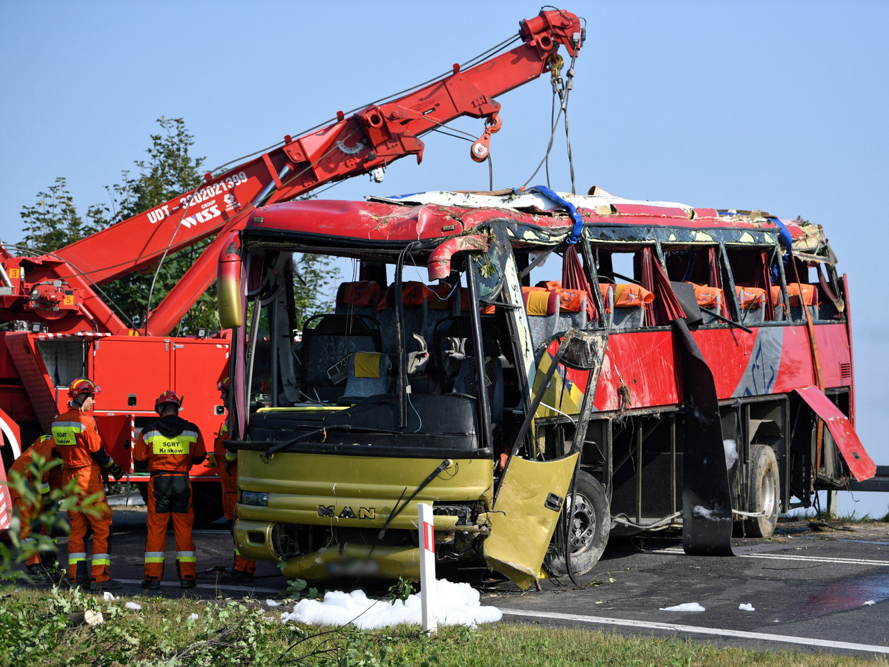 Wypadek ukraińskiego autobusu na Podkarpaciu. Jest wyrok dla kierowcy