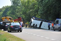Wypadek ukraińskiego autokaru w Górznie-Kolonii