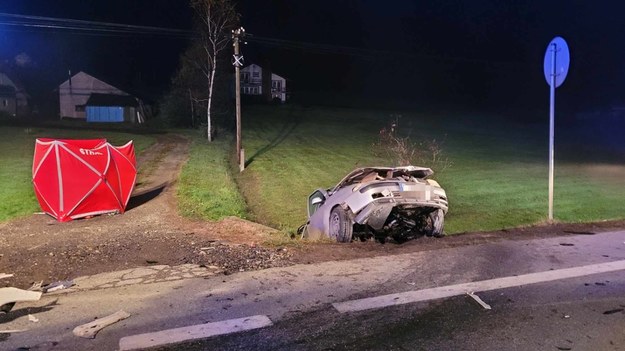 Wypadek w Baryczce na Podkarpaciu /OSP Baryczka /