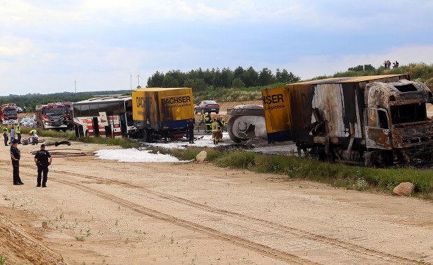 Wypadek w Bogusławicach. Poszkodowani Ukraińcy nie mają koronawirusa