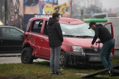 Wypadek w centrum Krakowa