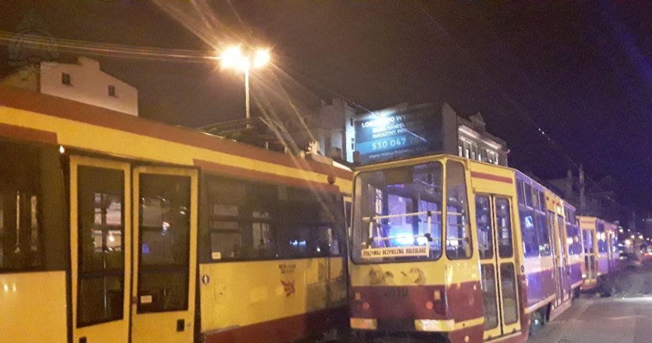 Wypadek w centrum Łodzi