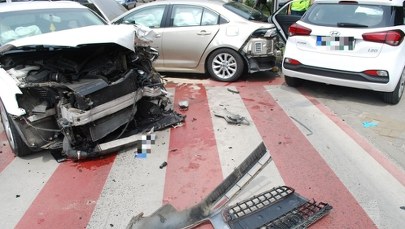 Wypadek w centrum Rzeszowa. Za kierownicą pijana kobieta