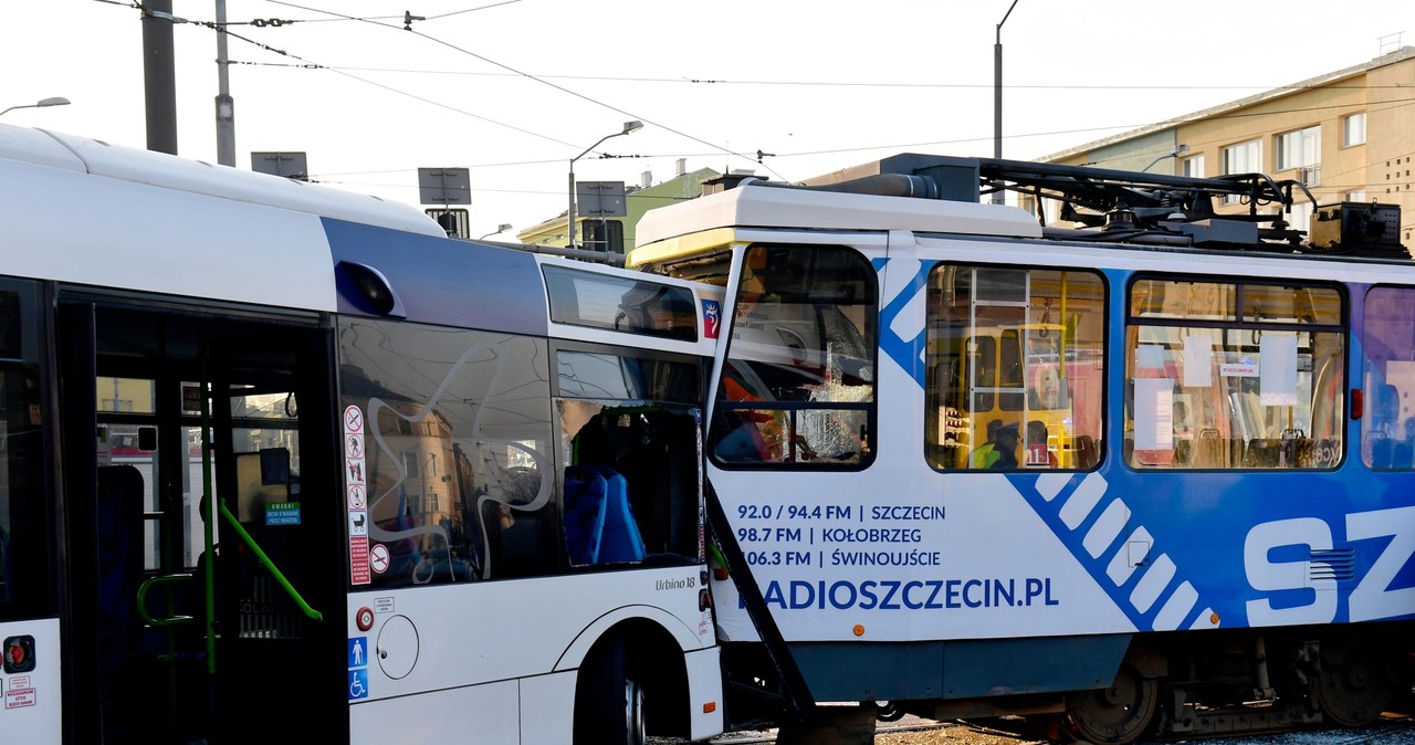 Wypadek w centrum Szczecina. 11 osób rannych