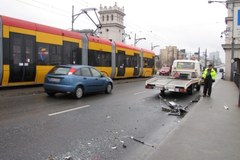 Wypadek w centrum Warszawy 