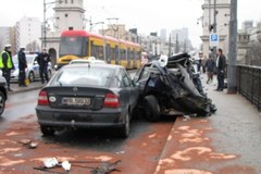 Wypadek w centrum Warszawy 