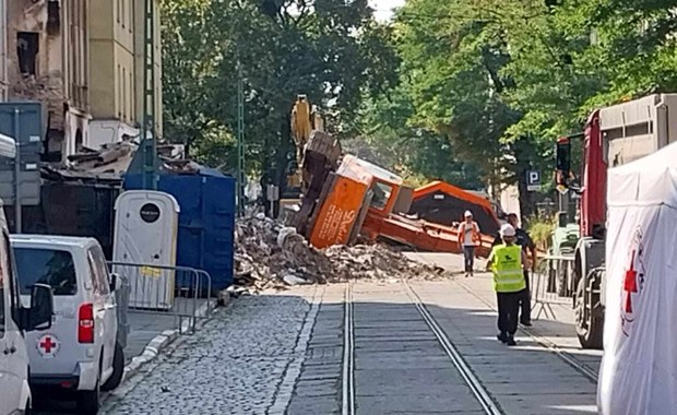 Wypadek w czasie rozbiórki kamienicy w Poznaniu