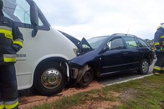 Wypadek w Faściszowej- fot. KM PSP Tarnów