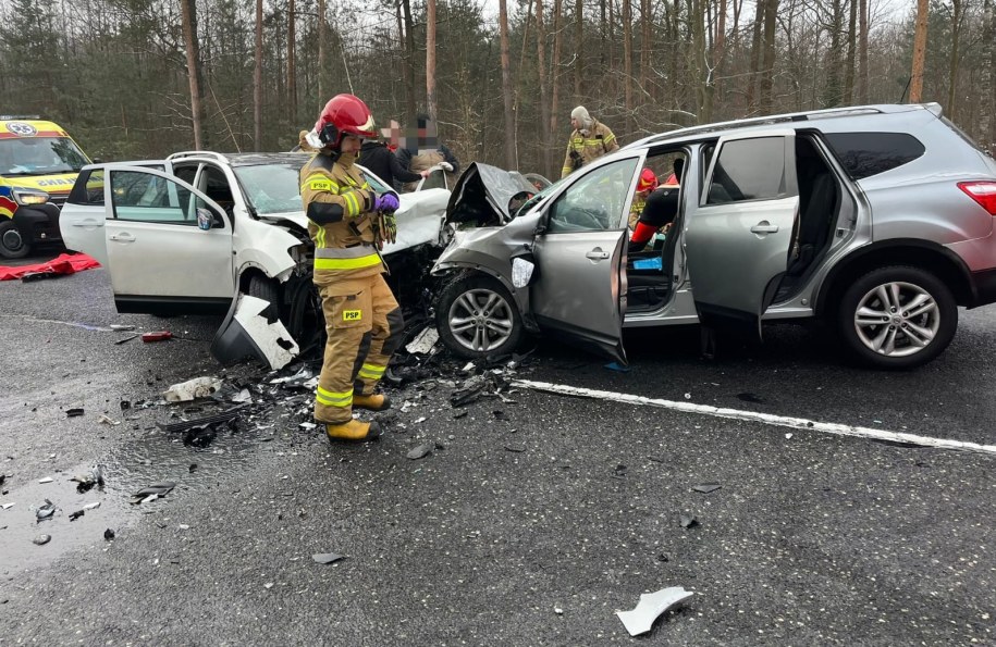 Wypadek w Głogowie Małopolskim /KM PSP Rzeszów /