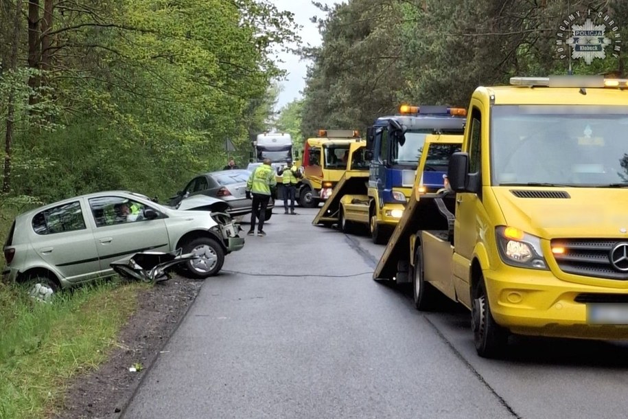 Wypadek w Iwanowicach Dużych w woj. śląskim /Policja Śląska /