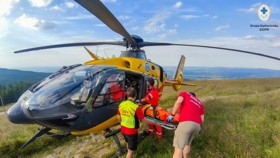 Wypadek w Karkonoszach. Kilkuletnie dziecko zabrane śmigłowcem
