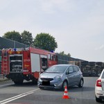Wypadek w Karnieszewicach. Zderzenie ciężarówki z dwoma autami