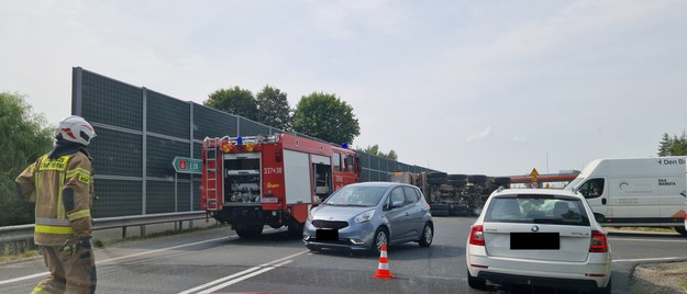Wypadek w Karnieszewicach /Gorąca Linia RMF FM