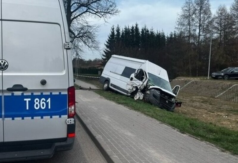 Wypadek w Małdytach z 1 kwietnia 2024 roku /KPP Ostróda /Policja