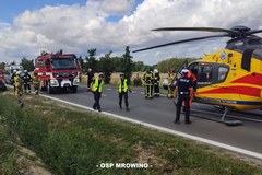 Wypadek w Mrowinie (fot. OSP Mrowino)